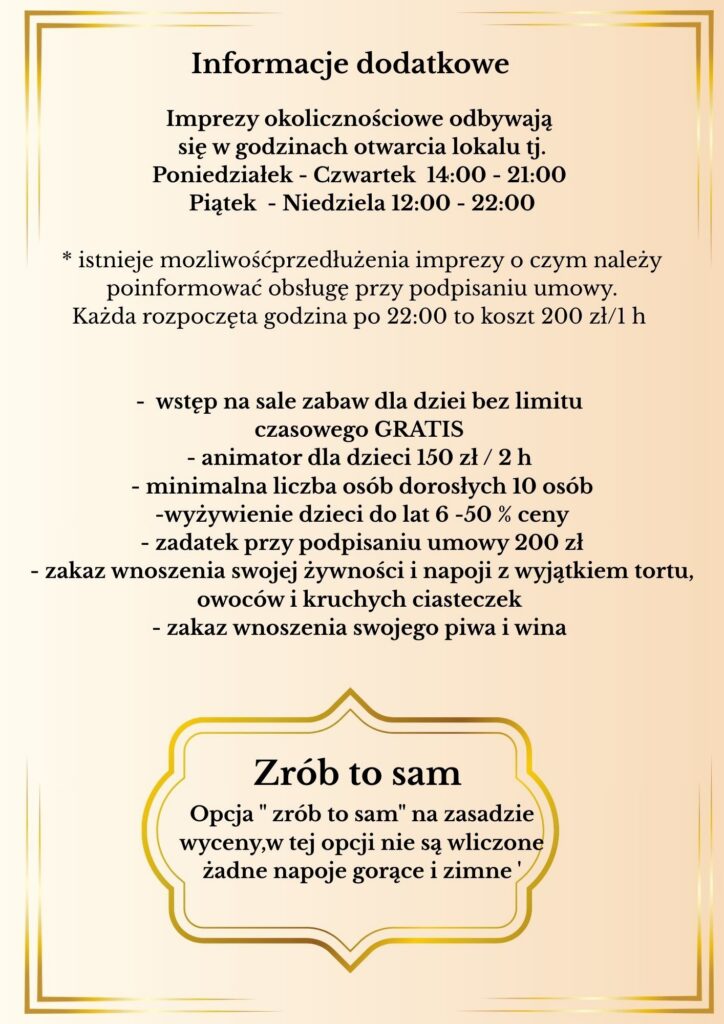 informacje dodatkowe